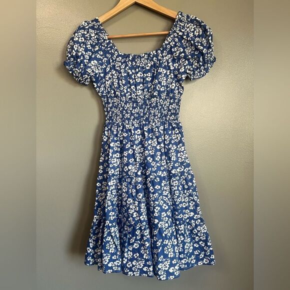 Princess Polly Daniela smock floral mini dress size 2 cottagecore feminine - Picture 6 of 7